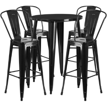30RD Black Metal Bar Set
