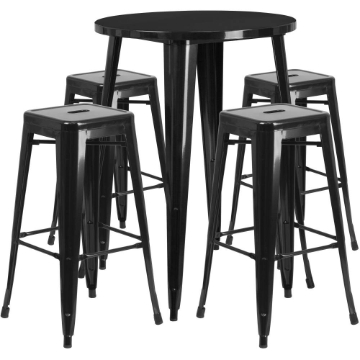 30RD Black Metal Bar Set