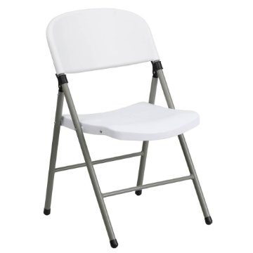 White Plastic Folding Chair