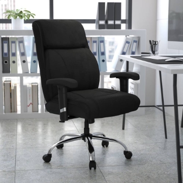 Black 400LB Mid-Back Chair