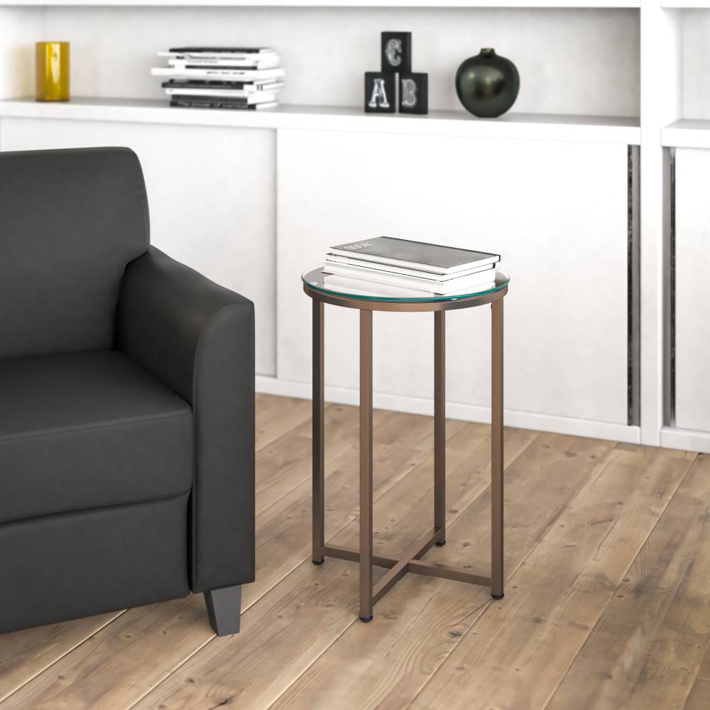 Glass End Table