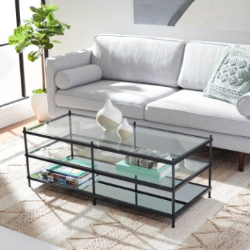 Keelin Glass And Mirror Coffee Table