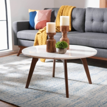Senjo Round Marble Coffee Table