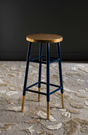 Silio Dipped Gold Leaf Bar Stool
