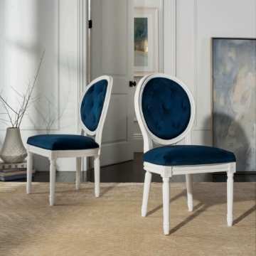 Thompson Tufted Velvet Oval Side Chair