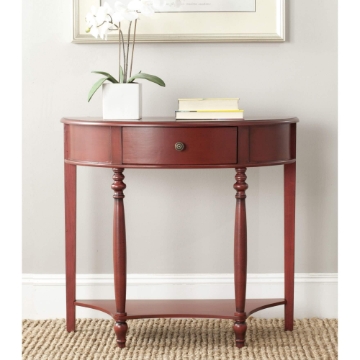 Lucille Console With Storage Drawer - Dark Brown