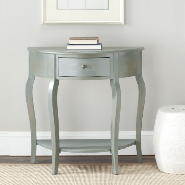Ambler Demilune Small Console - Ash Grey