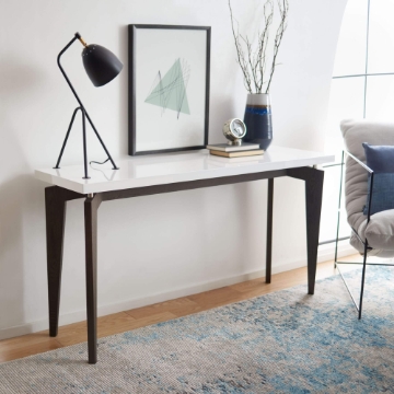 Primrose Retro Lacquer Floating Top Console - Brown