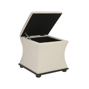 Clark Storage Ottoman - Beige