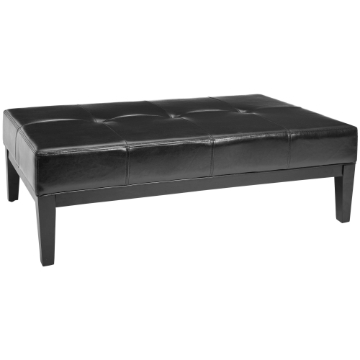 Brevin Cocktail Ottoman - Black