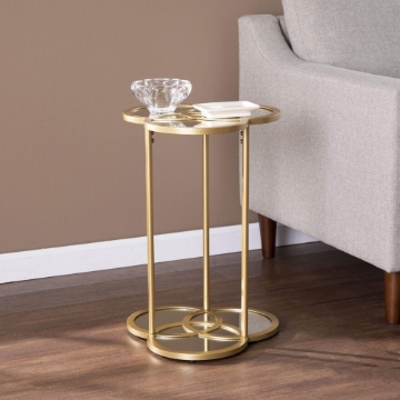 Shirland Geometric Accent Table