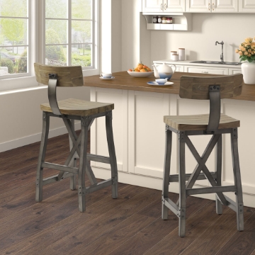 Lancaster Bar Stool with Back