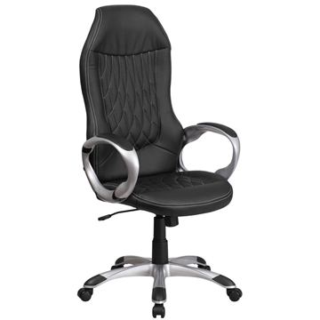 High Back Vinyl Executive Swivel Office Chair with Arms