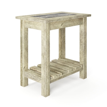 Kings Route Rustic Traditional Chairside Table