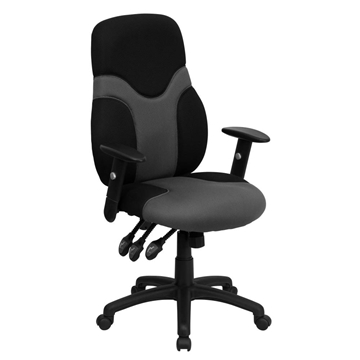 Black/Gray High Back Chair