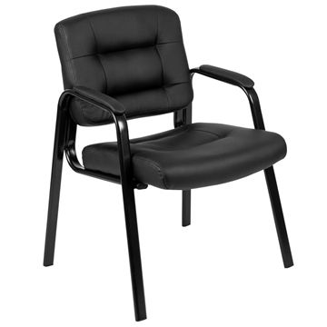Black LeatherSoft Guest Chair
