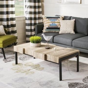 Willow Rectangular Contemporary Rustic Coffee Table