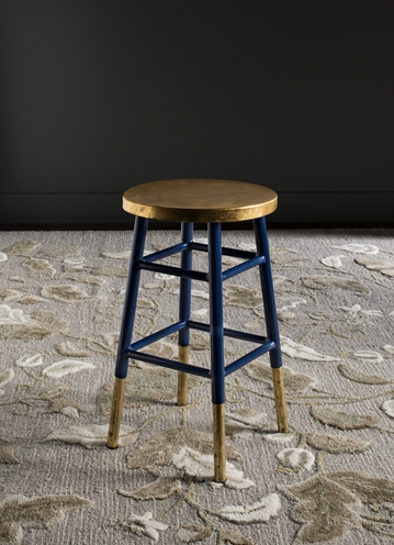 Silio Dipped Gold Leaf Counter Stool
