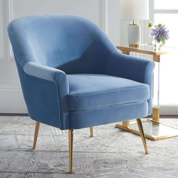 Geode Accent Chair - Light Blue