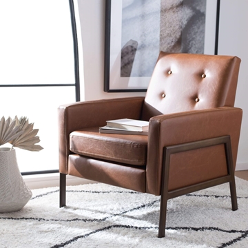 Dilan Sofa Accent Chair - Light Brown