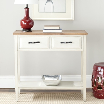 Atka Console With Storage Draawers - White Birch