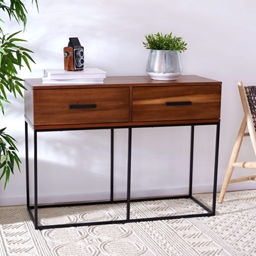 Montrelle 2 Drawer Console Table - Brown
