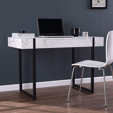 Rangley Modern Faux Marble Desk