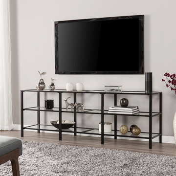 Tyler Metal/Glass TV Stand – Transitional Style - Black