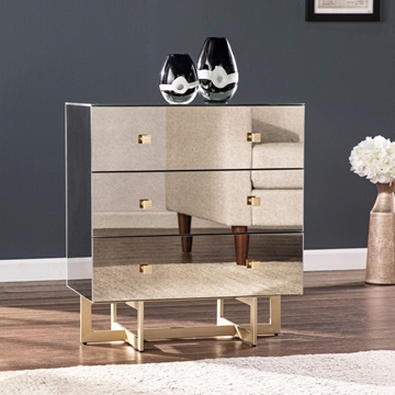 Castlelaire Mirrored 3-Drawer Chest