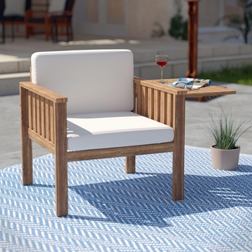 Kanmill Outdoor Lounge Chair w/ Cushions