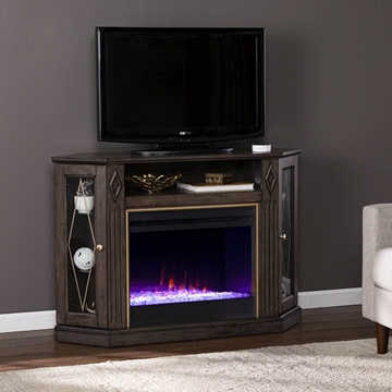 Austindale Color Changing Fireplace with Media Storage