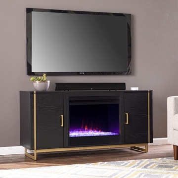 Biddenham Color Changing Fireplace Console with Media Storage