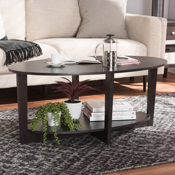 Baxton Studio Jacintha Modern and Contemporary Wenge Brown Finished Coffee Table