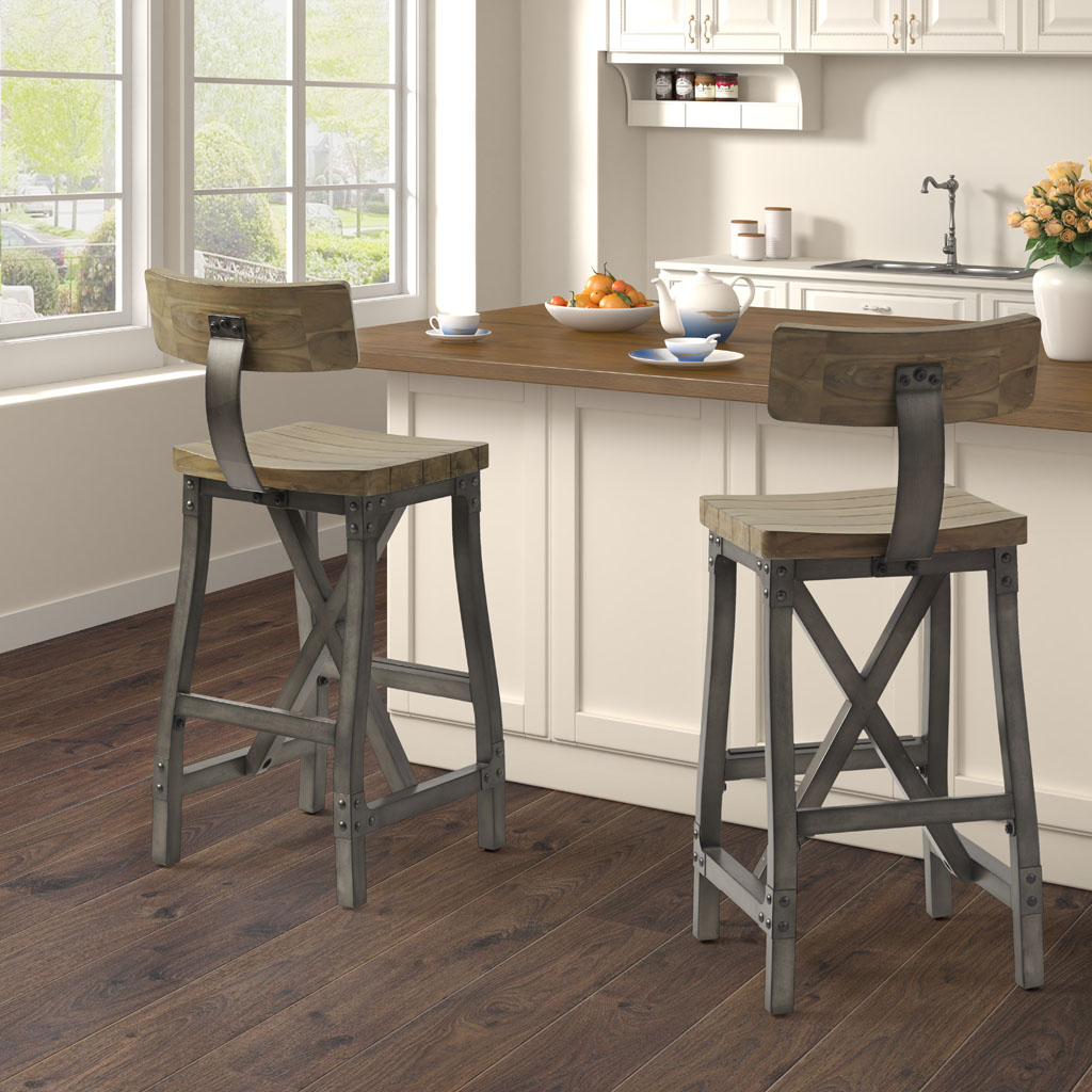 Lancaster Bar Stool with Back